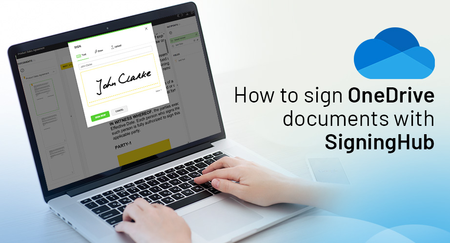How to sign OneDrive documents with SigningHub