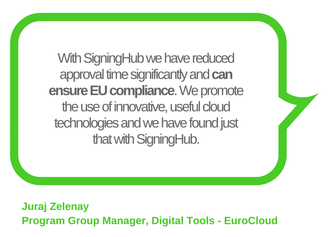 EuroCloud ensures EU compliance with SigningHub